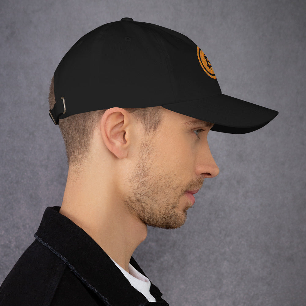 Bitcoin lippalakki (läpinäkyvä logo)