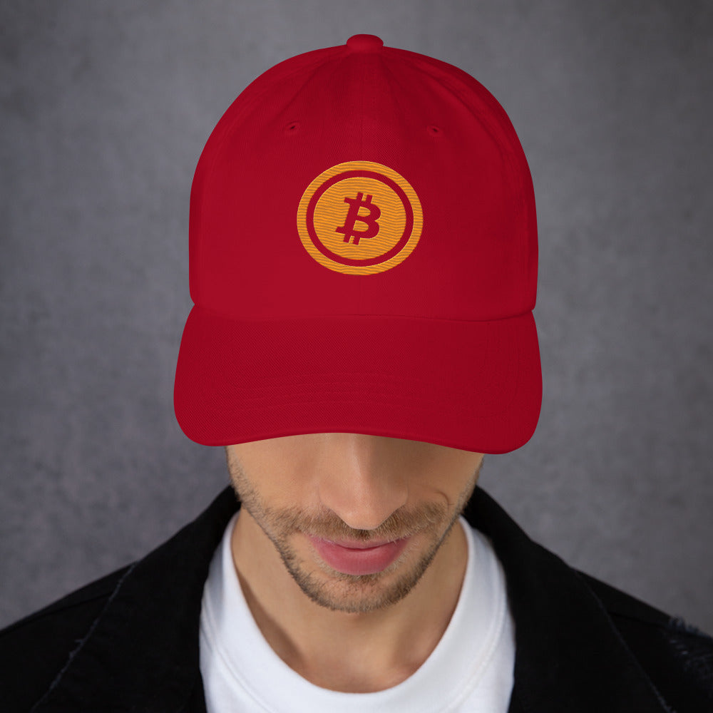 Bitcoin lippalakki (läpinäkyvä logo)