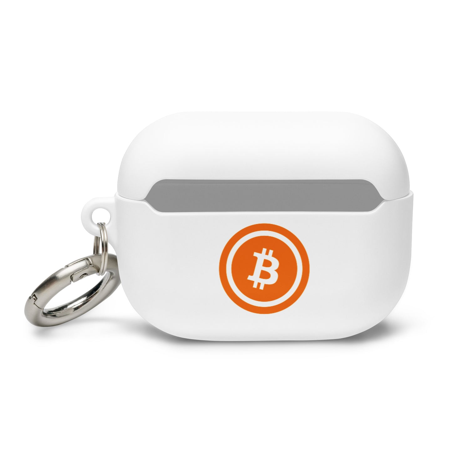 Bitcoin AirPods-suojakotelo (läpinäkyvä logo)