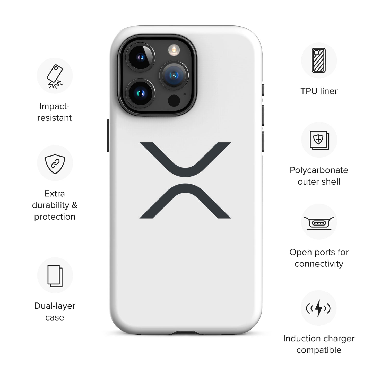 XRP kova suojakuori Apple Iphone