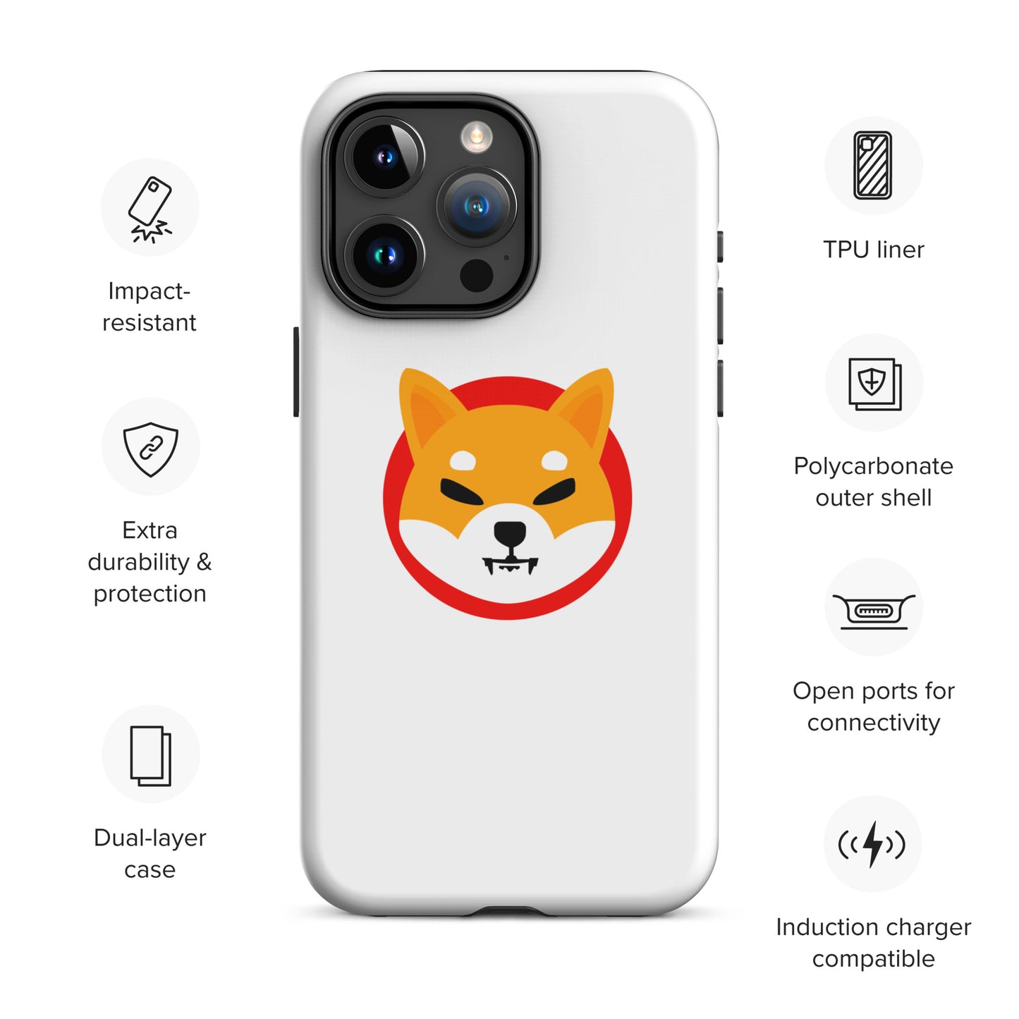 Shiba Inu kova suojakuori Apple Iphone