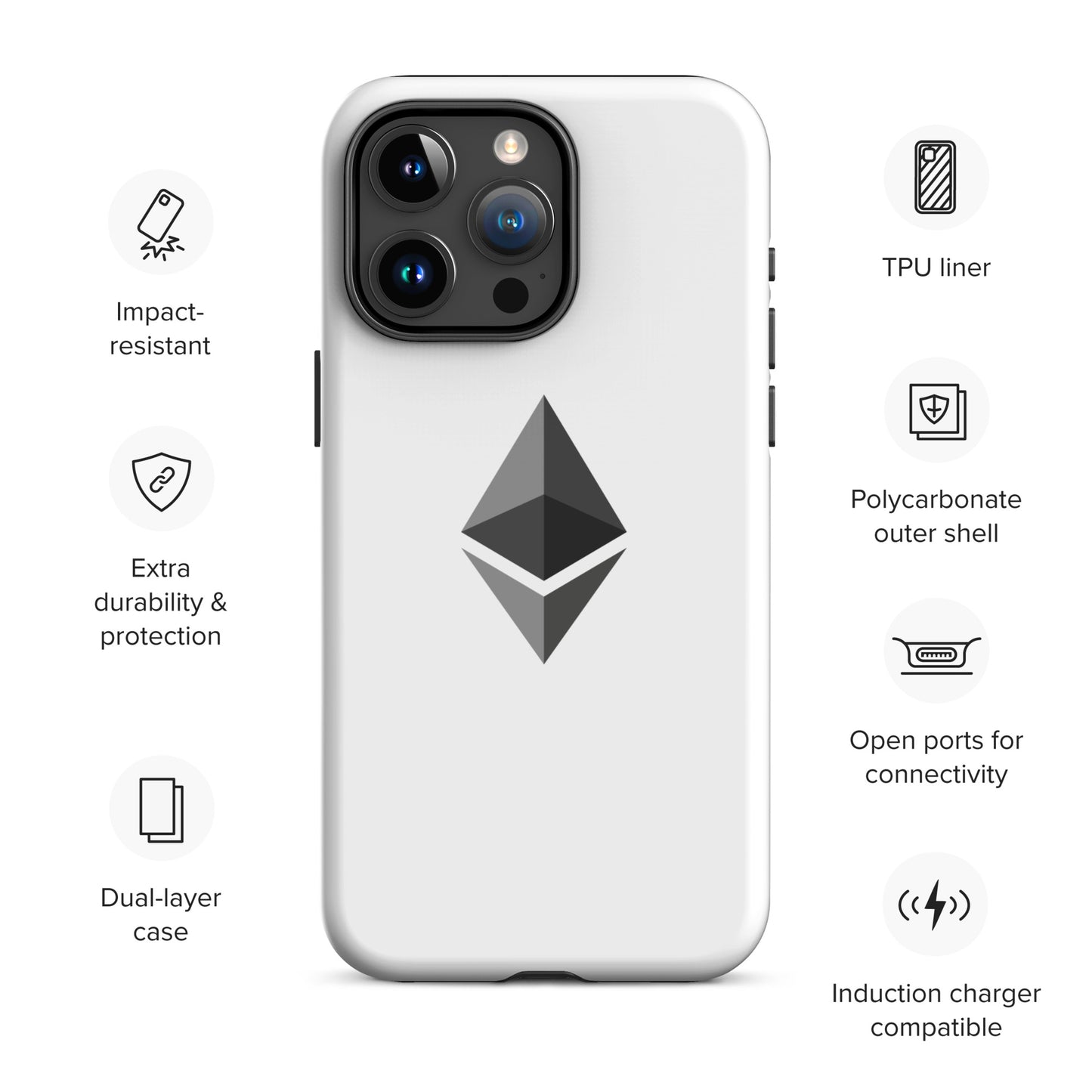 Ethereum kova suojakuori Apple Iphone