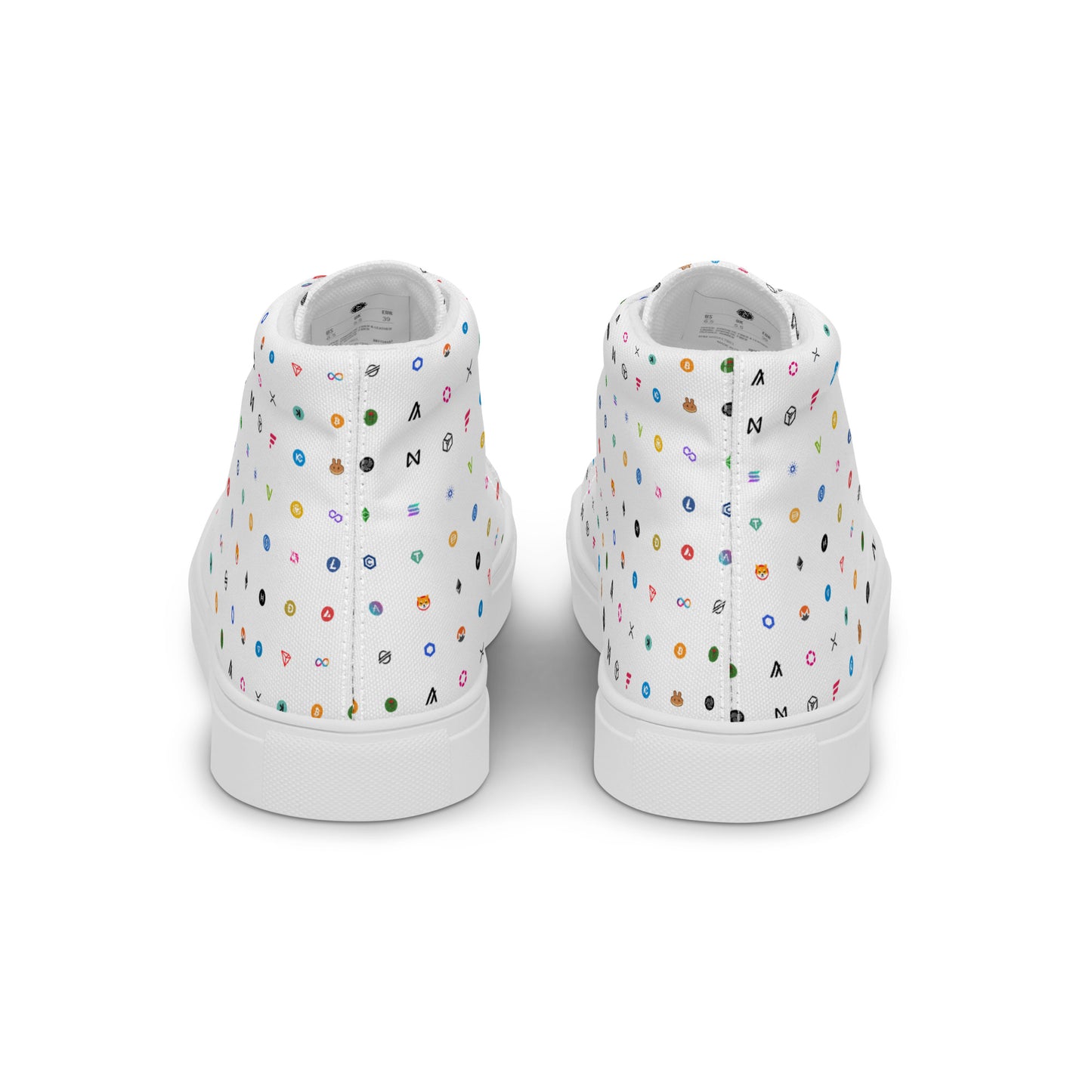 36x kollaasi -naisten korkeat kengät (valkoinen)