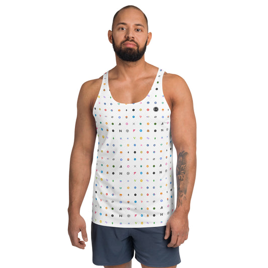 36x kollaasi -tank top (valkoinen)
