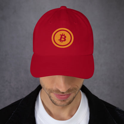 Bitcoin lippalakki (läpinäkyvä logo)