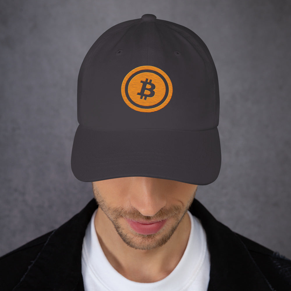 Bitcoin lippalakki (läpinäkyvä logo)