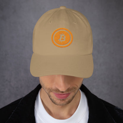 Bitcoin lippalakki (läpinäkyvä logo)