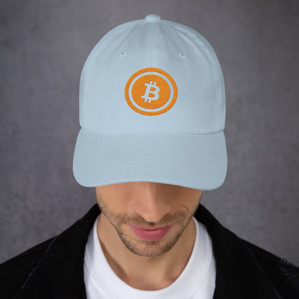 Bitcoin lippalakki (läpinäkyvä logo)