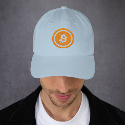 Bitcoin lippalakki (läpinäkyvä logo)