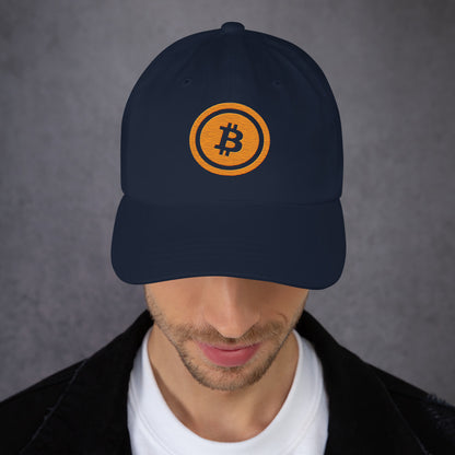 Bitcoin lippalakki (läpinäkyvä logo)