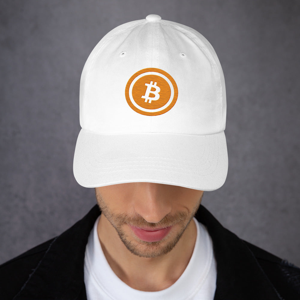 Bitcoin lippalakki (läpinäkyvä logo)