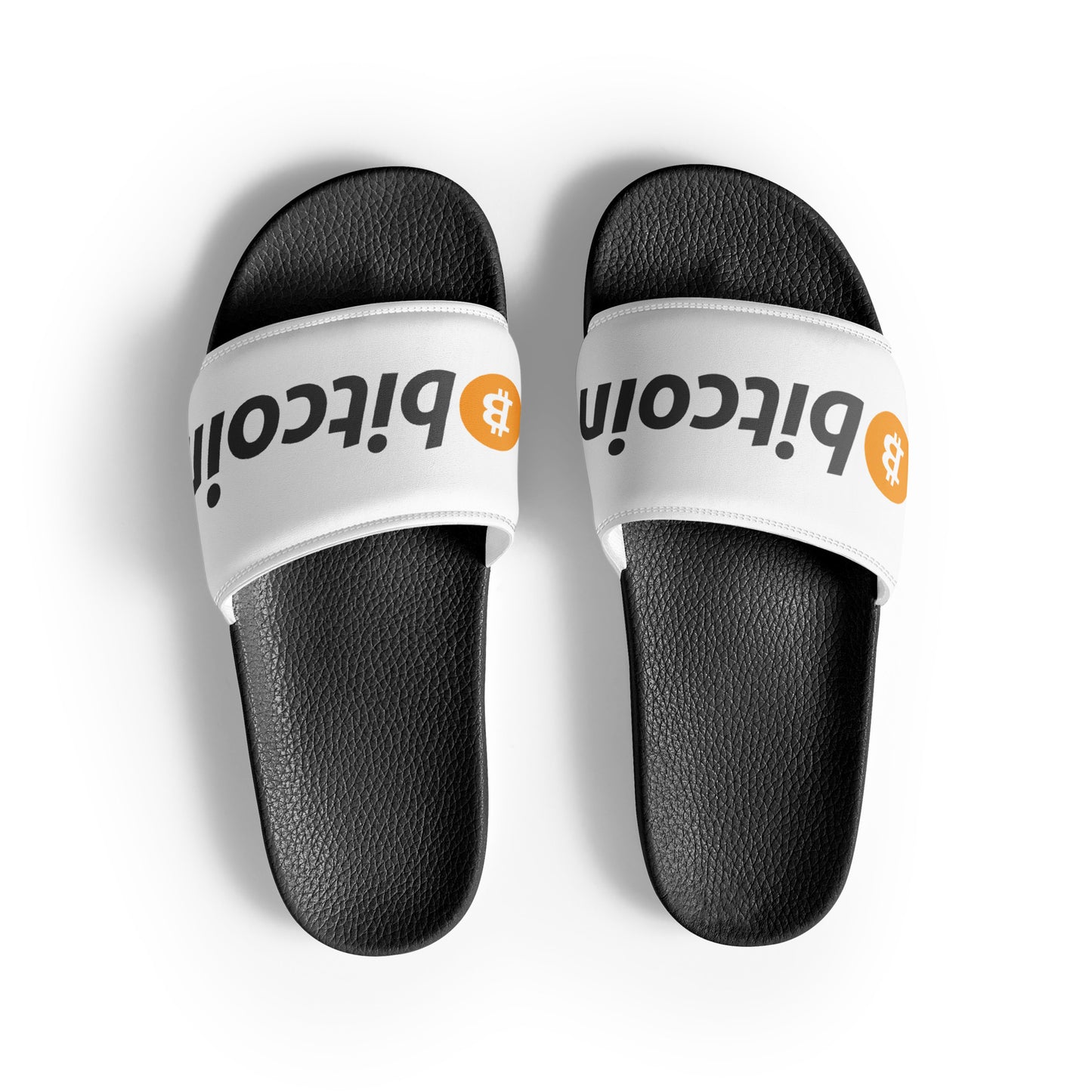 Bitcoin miesten sandaalit (teksti)