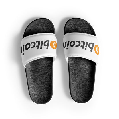 Bitcoin miesten sandaalit (teksti)