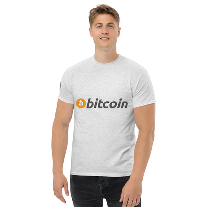 Bitcoin tekstilogo T-paita