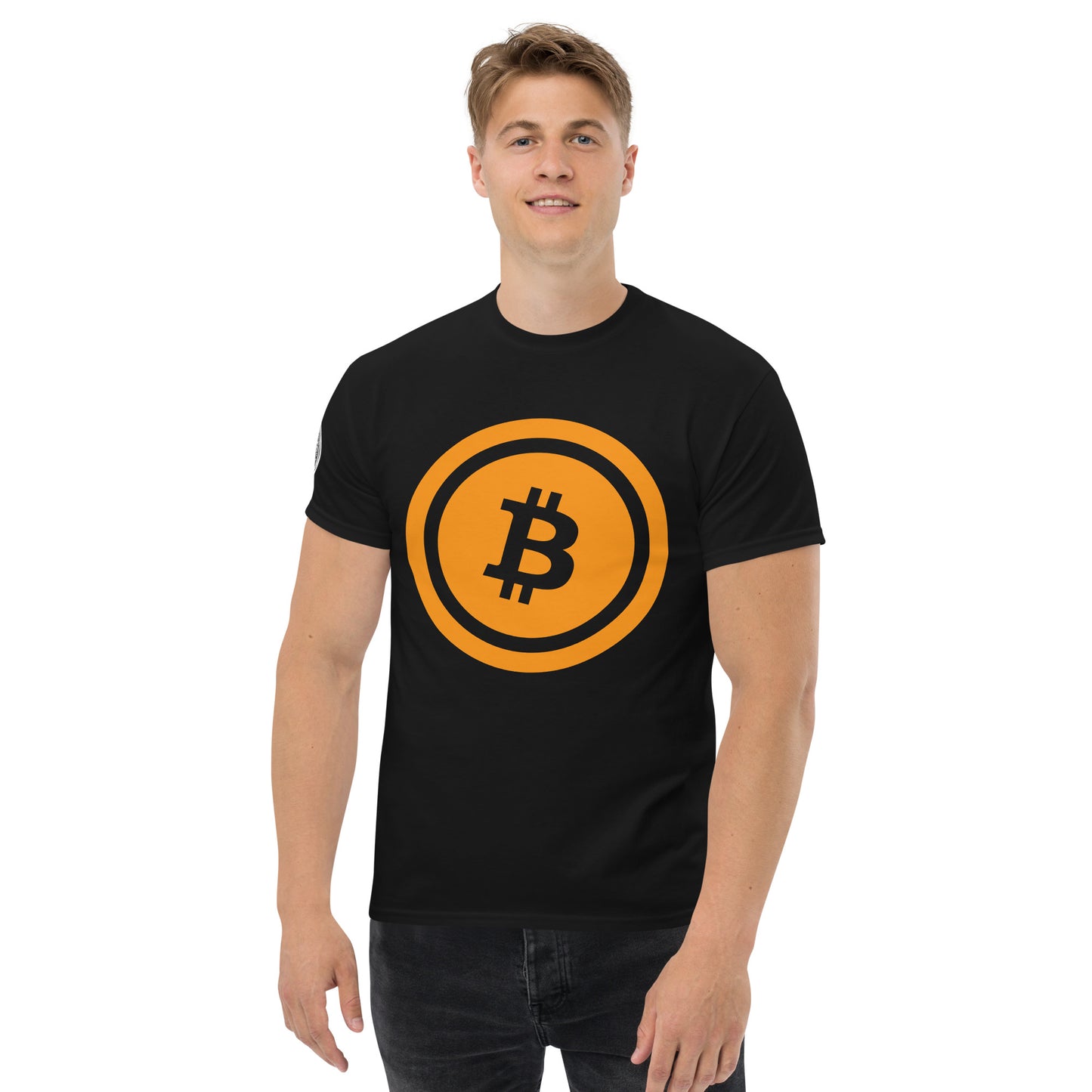 Bitcoin T-paita (läpinäkyvä logo)