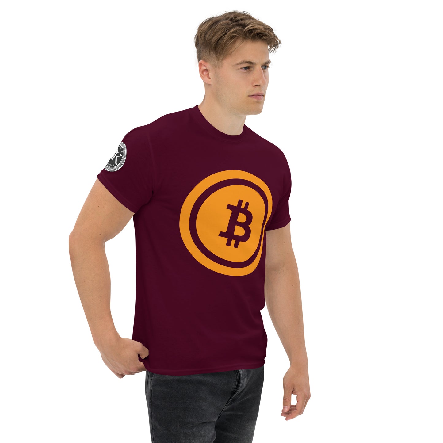 Bitcoin T-paita (läpinäkyvä logo)