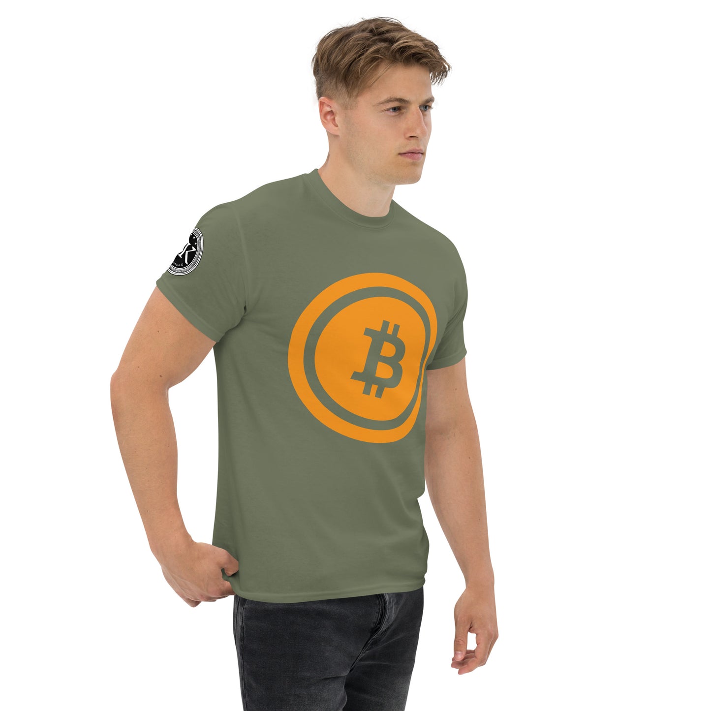 Bitcoin T-paita (läpinäkyvä logo)