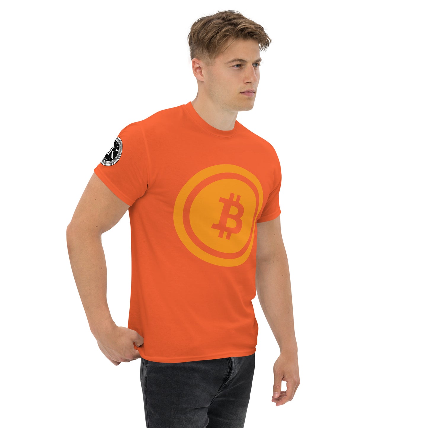 Bitcoin T-paita (läpinäkyvä logo)