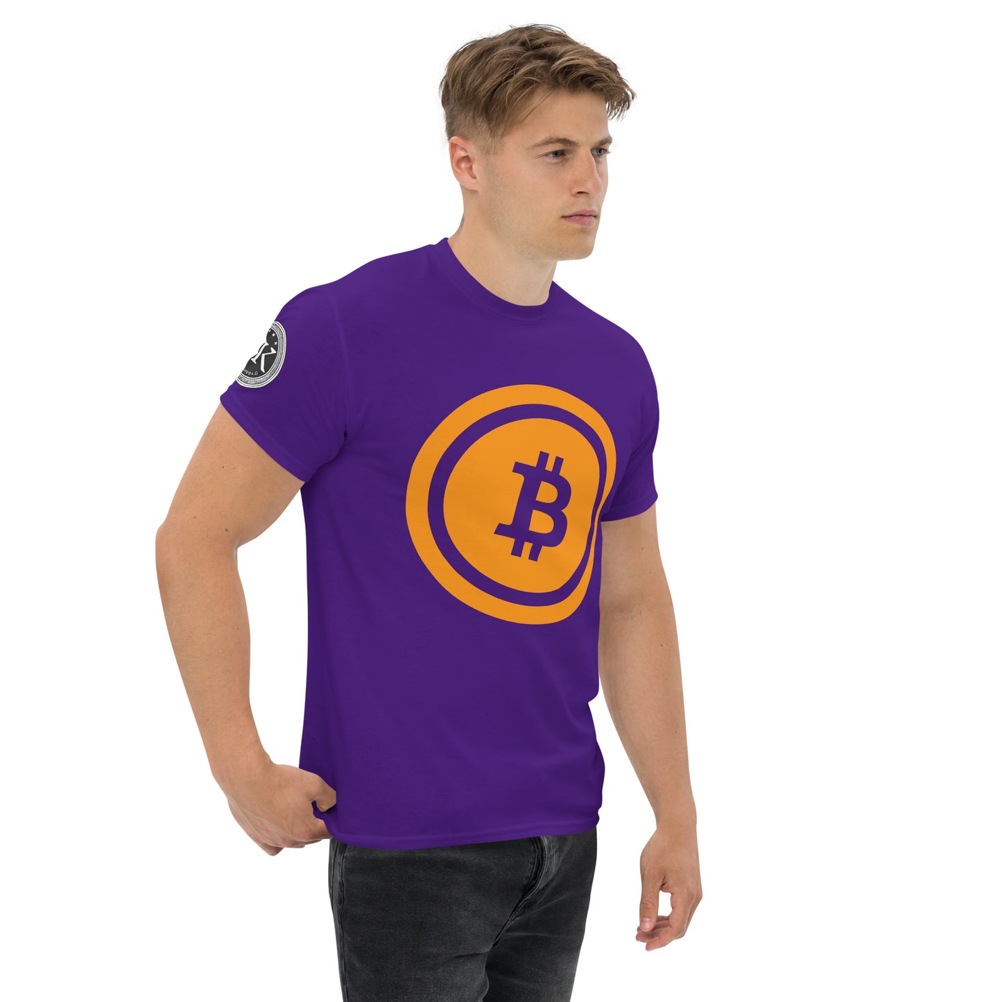 Bitcoin T-paita (läpinäkyvä logo)