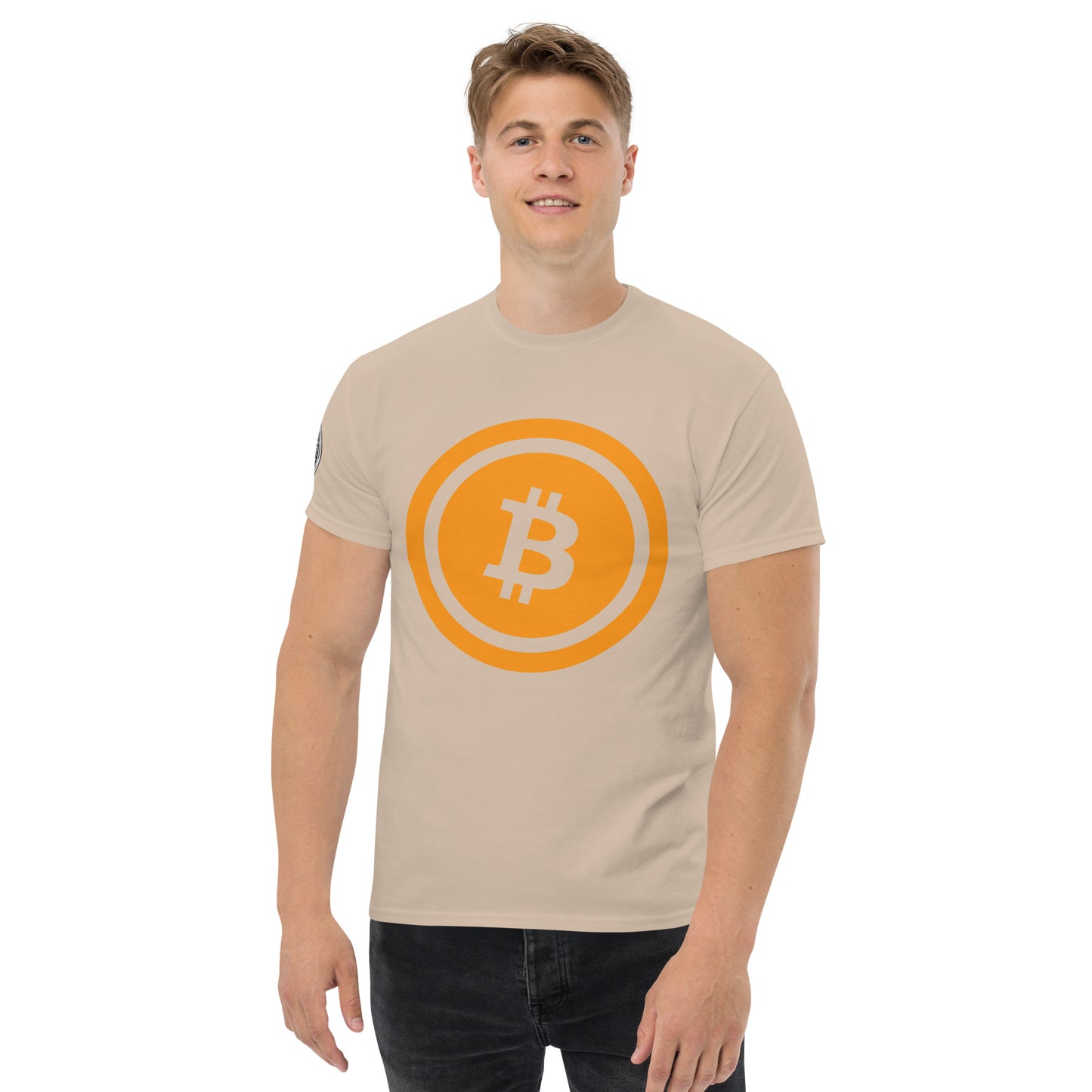 Bitcoin T-paita (läpinäkyvä logo)