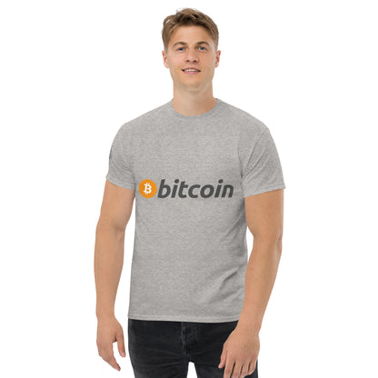 Bitcoin tekstilogo T-paita