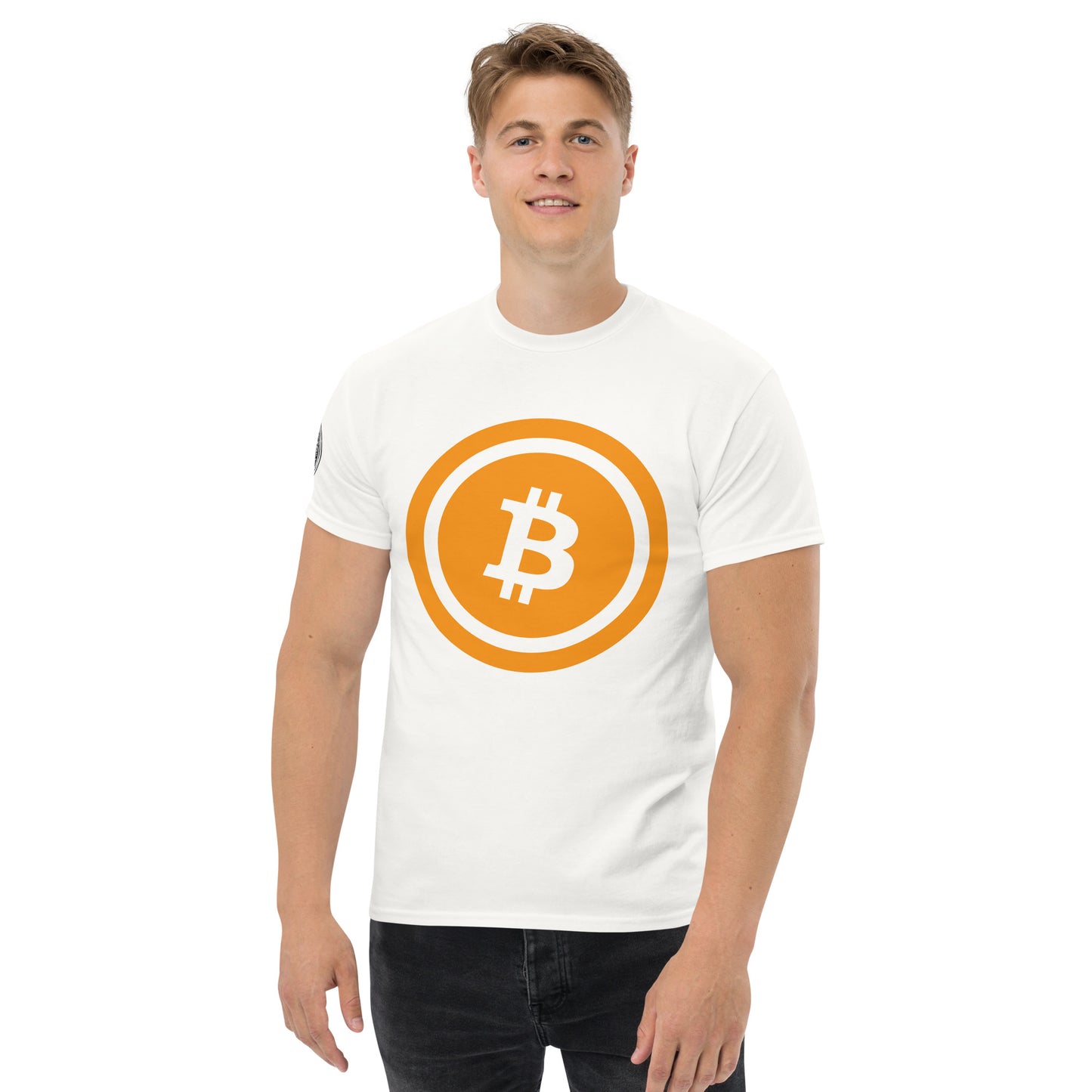 Bitcoin T-paita (läpinäkyvä logo)