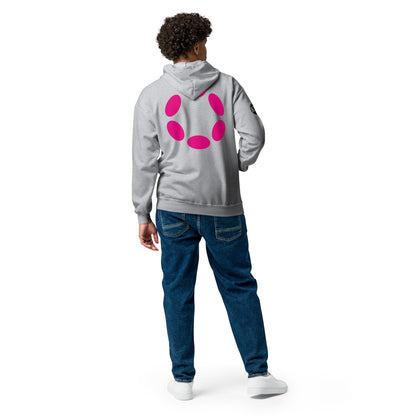 Polkadot huppari vetoketjulla