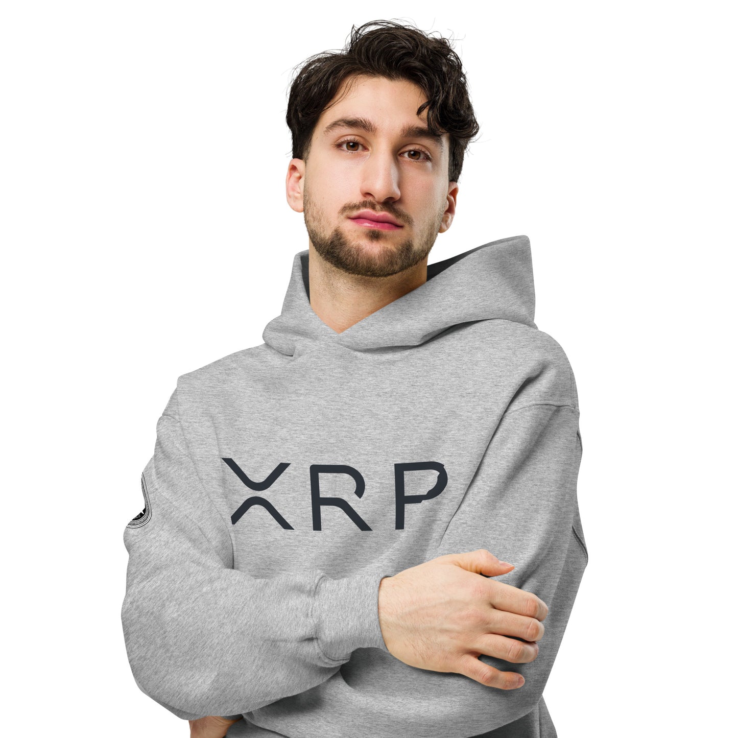 XRP tekstilogo oversize huppari