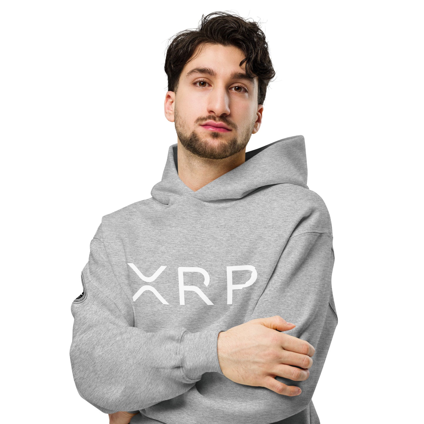 XRP tekstilogo oversize huppari