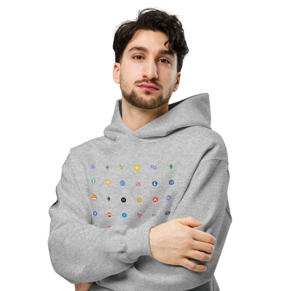 36x kollaasi -oversize huppari