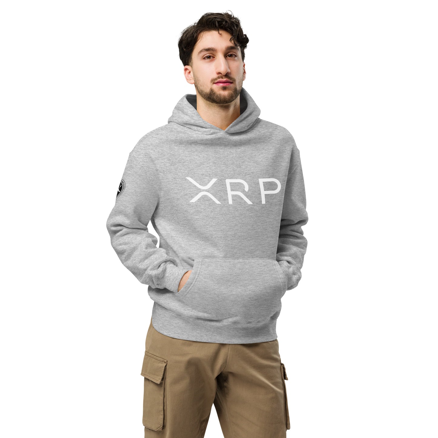 XRP tekstilogo oversize huppari