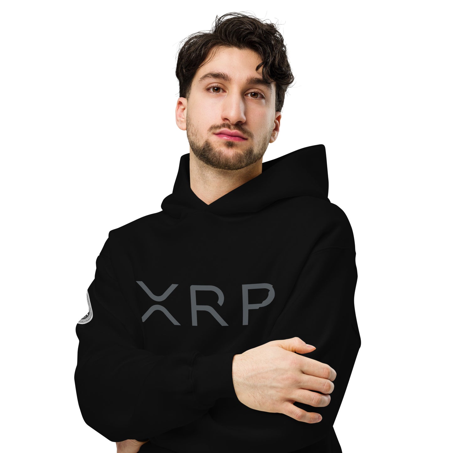 XRP tekstilogo oversize huppari