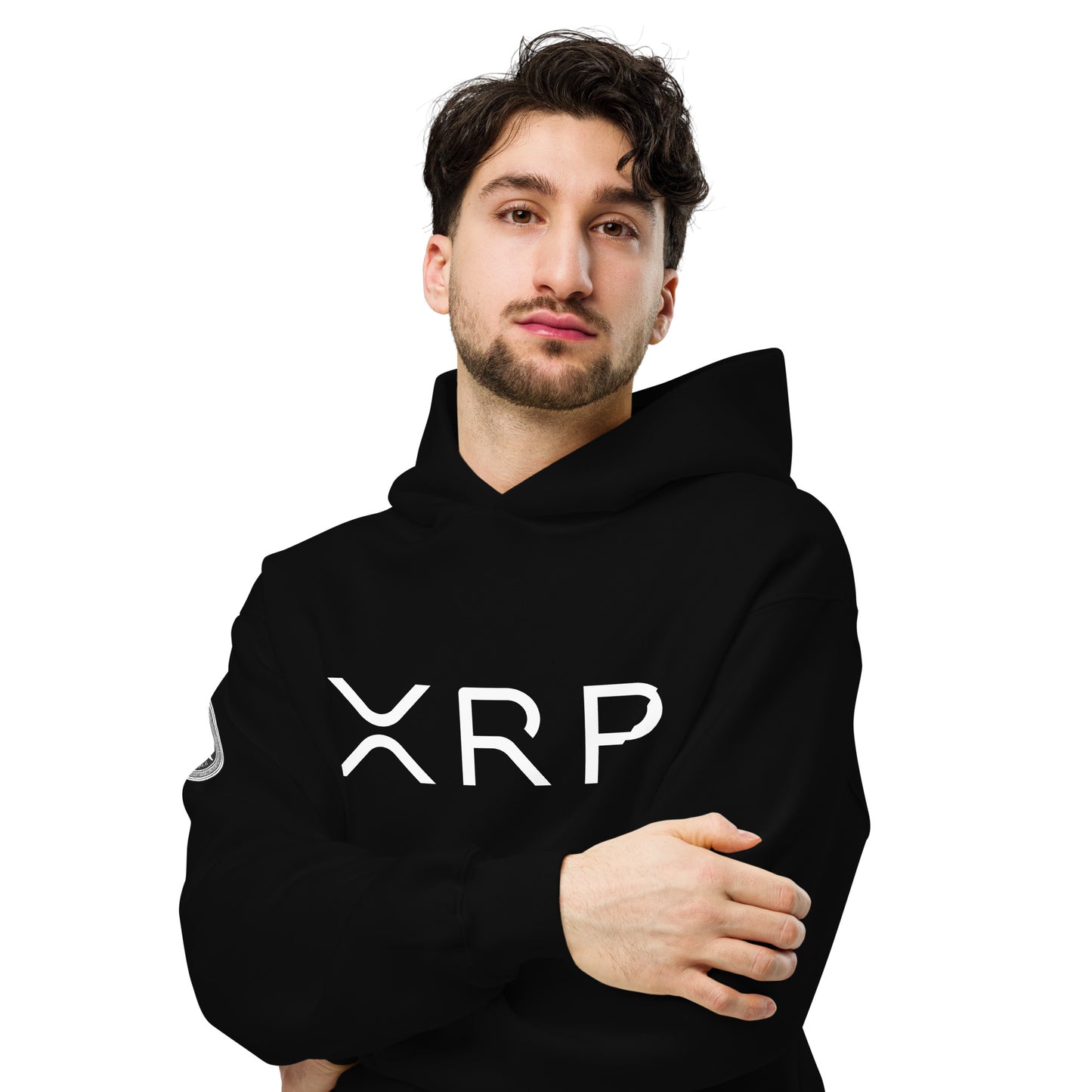 XRP tekstilogo oversize huppari