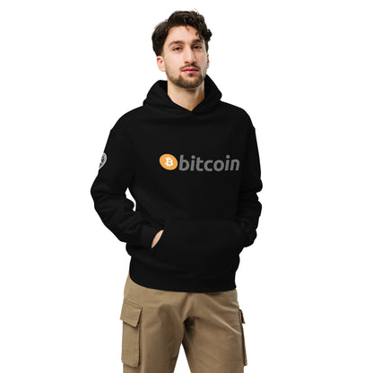 Bitcoin tekstilogo oversize huppari