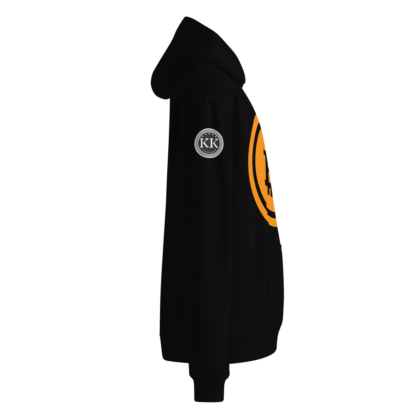 Bitcoin oversize huppari (läpinäkyvä logo)