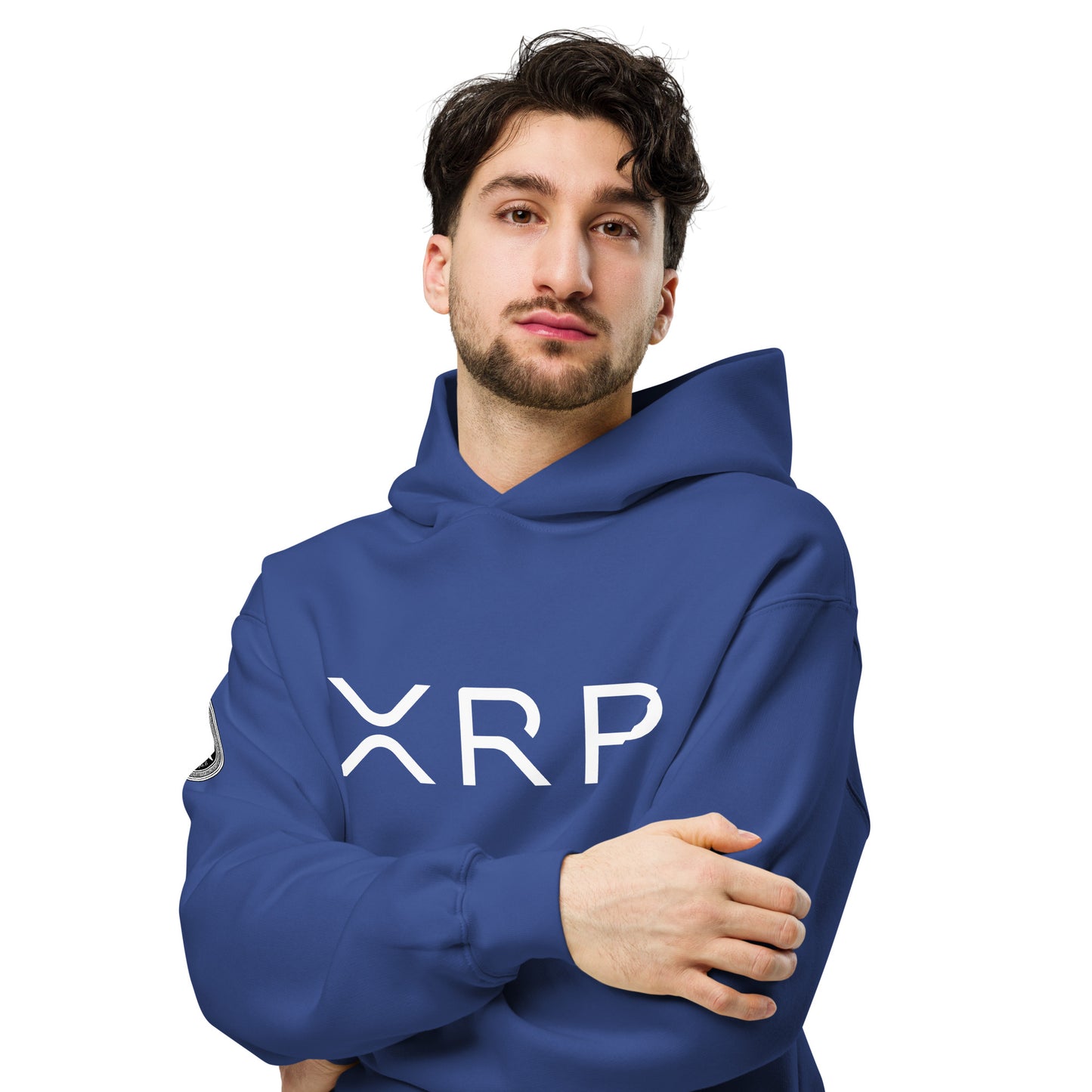 XRP tekstilogo oversize huppari