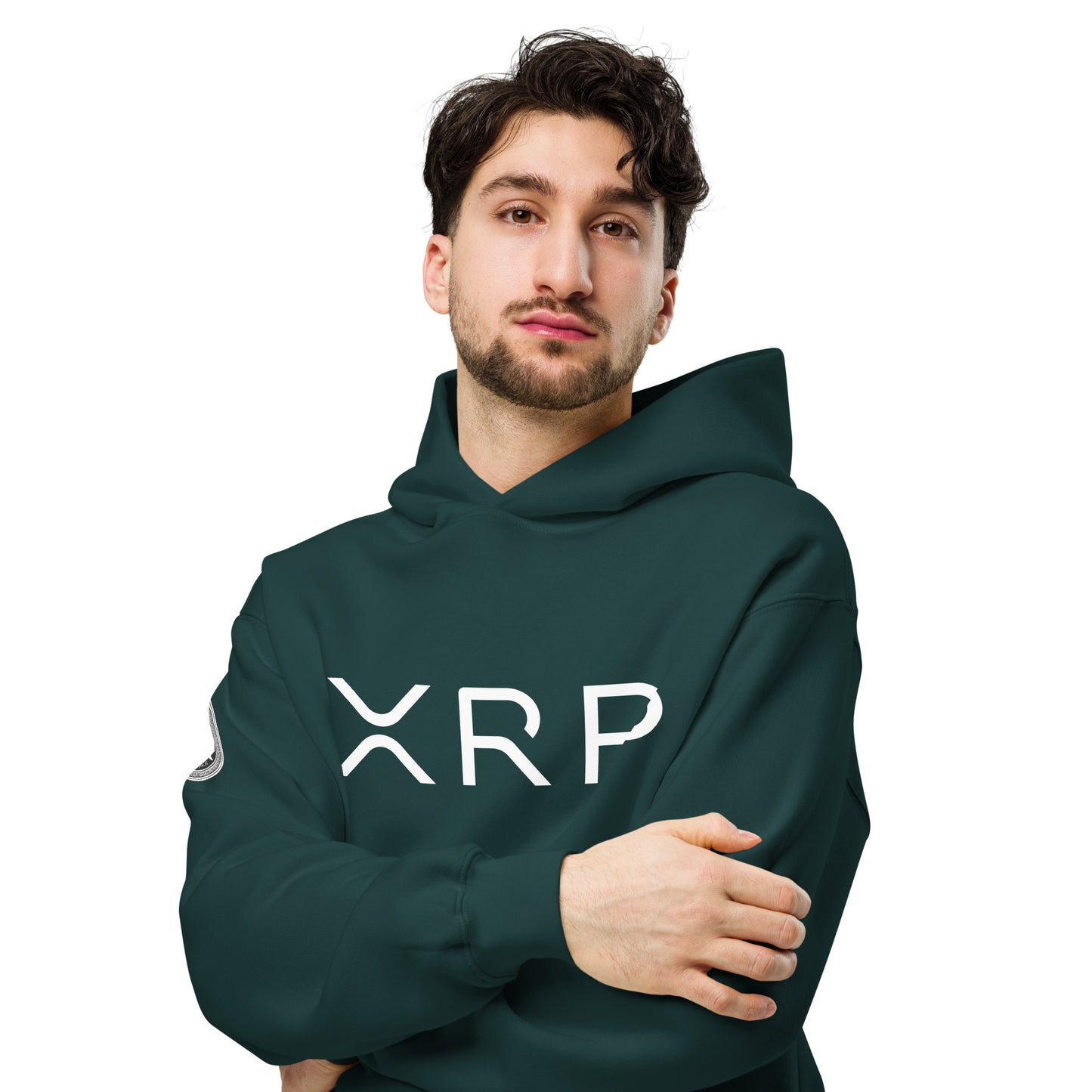 XRP tekstilogo oversize huppari