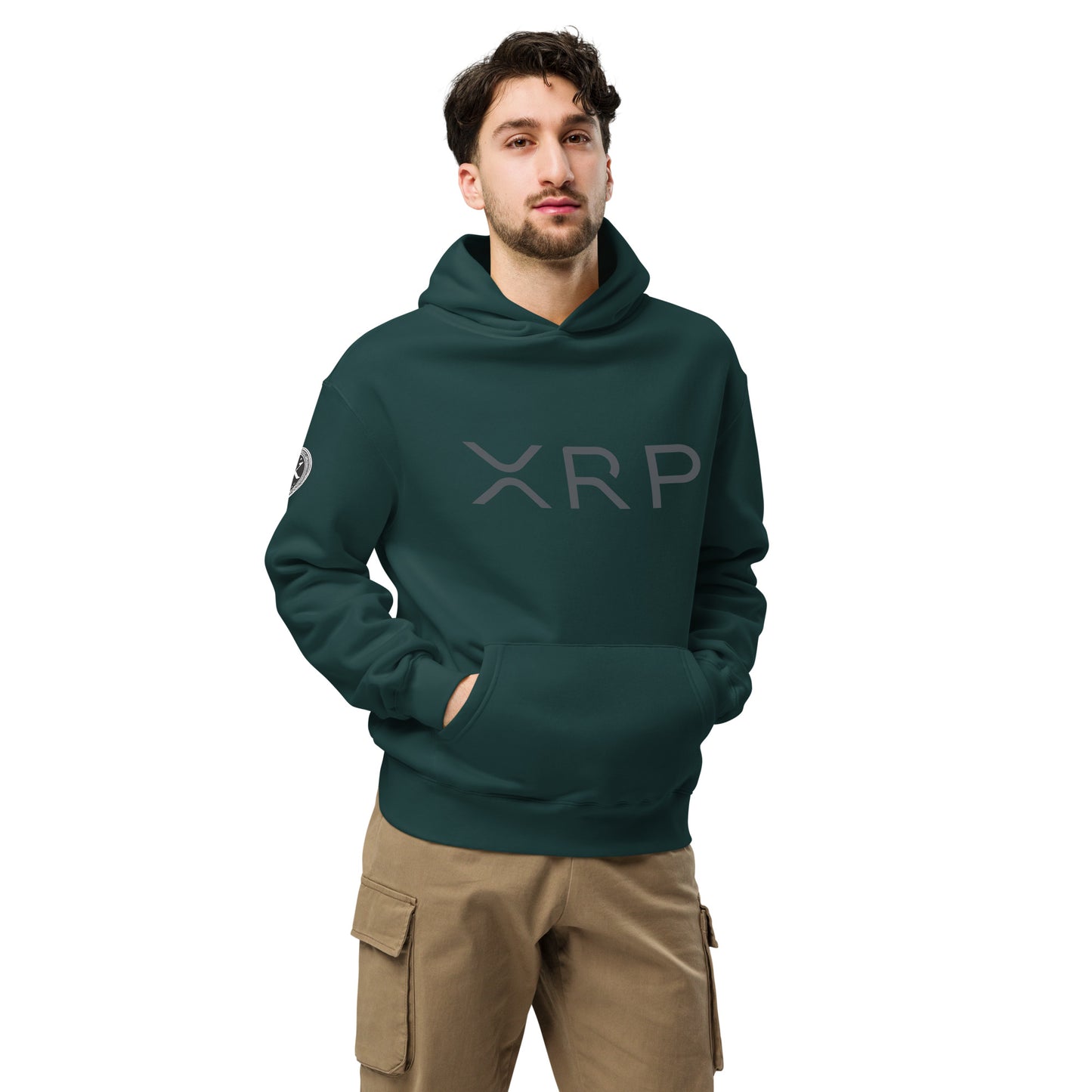 XRP tekstilogo oversize huppari
