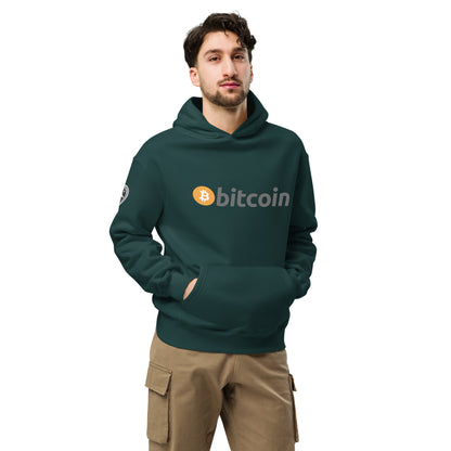 Bitcoin tekstilogo oversize huppari