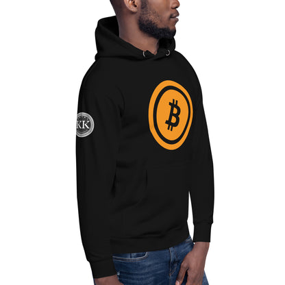 Bitcoin huppari (läpinäkyvä logo)