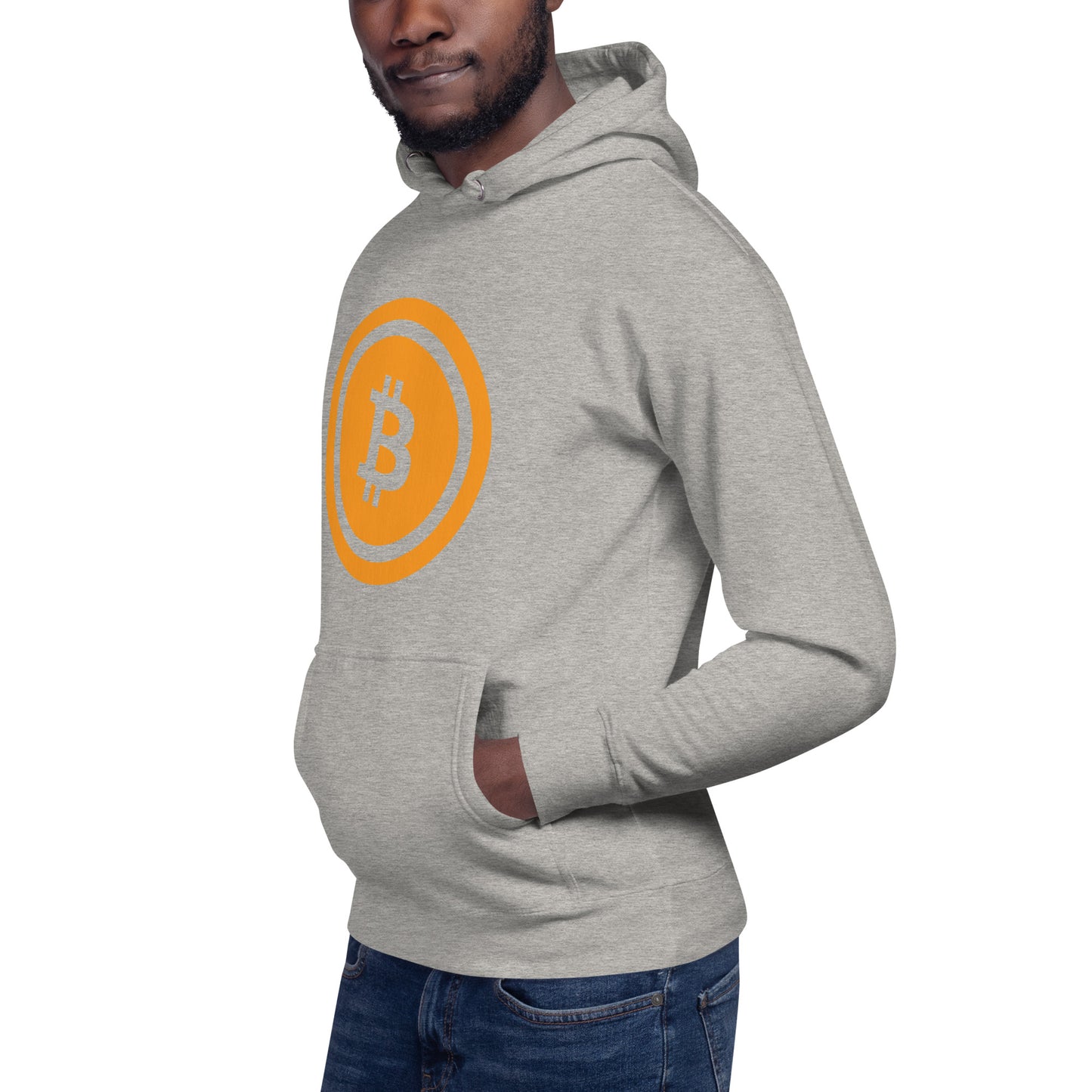Bitcoin huppari (läpinäkyvä logo)