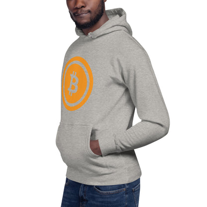 Bitcoin huppari (läpinäkyvä logo)