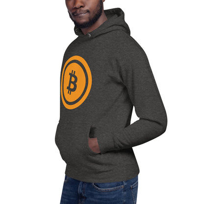 Bitcoin huppari (läpinäkyvä logo)