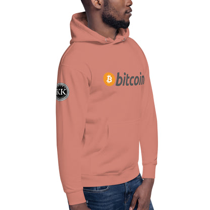 Bitcoin tekstilogo huppari