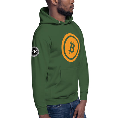 Bitcoin huppari (läpinäkyvä logo)