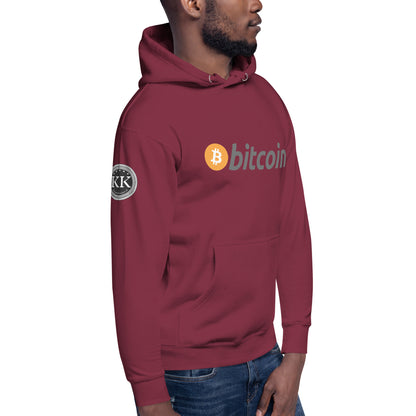 Bitcoin tekstilogo huppari