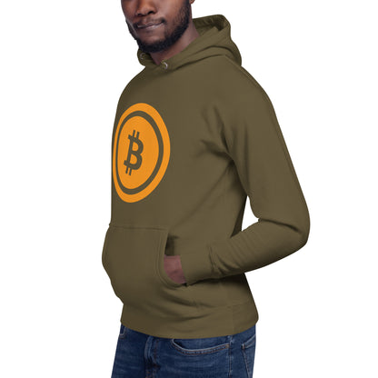 Bitcoin huppari (läpinäkyvä logo)