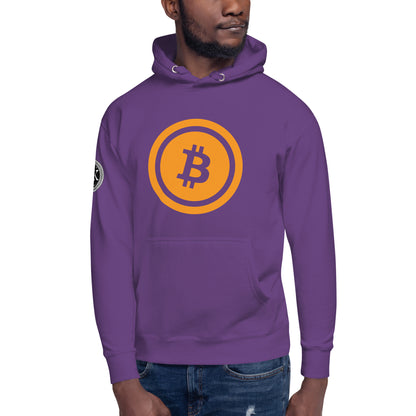 Bitcoin huppari (läpinäkyvä logo)