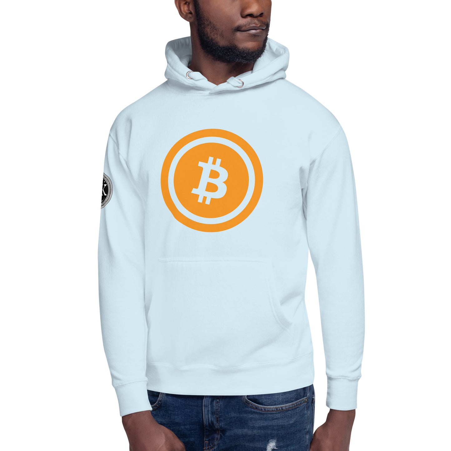 Bitcoin huppari (läpinäkyvä logo)