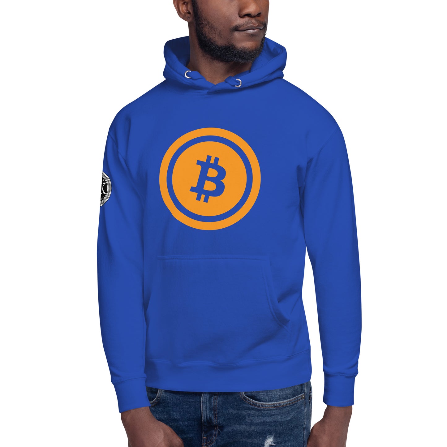 Bitcoin huppari (läpinäkyvä logo)
